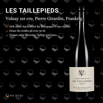 2022 Volnay 1er cru Taillepieds, Pinot Noir, Pierre Giradin, Bourgogne, Frankrig